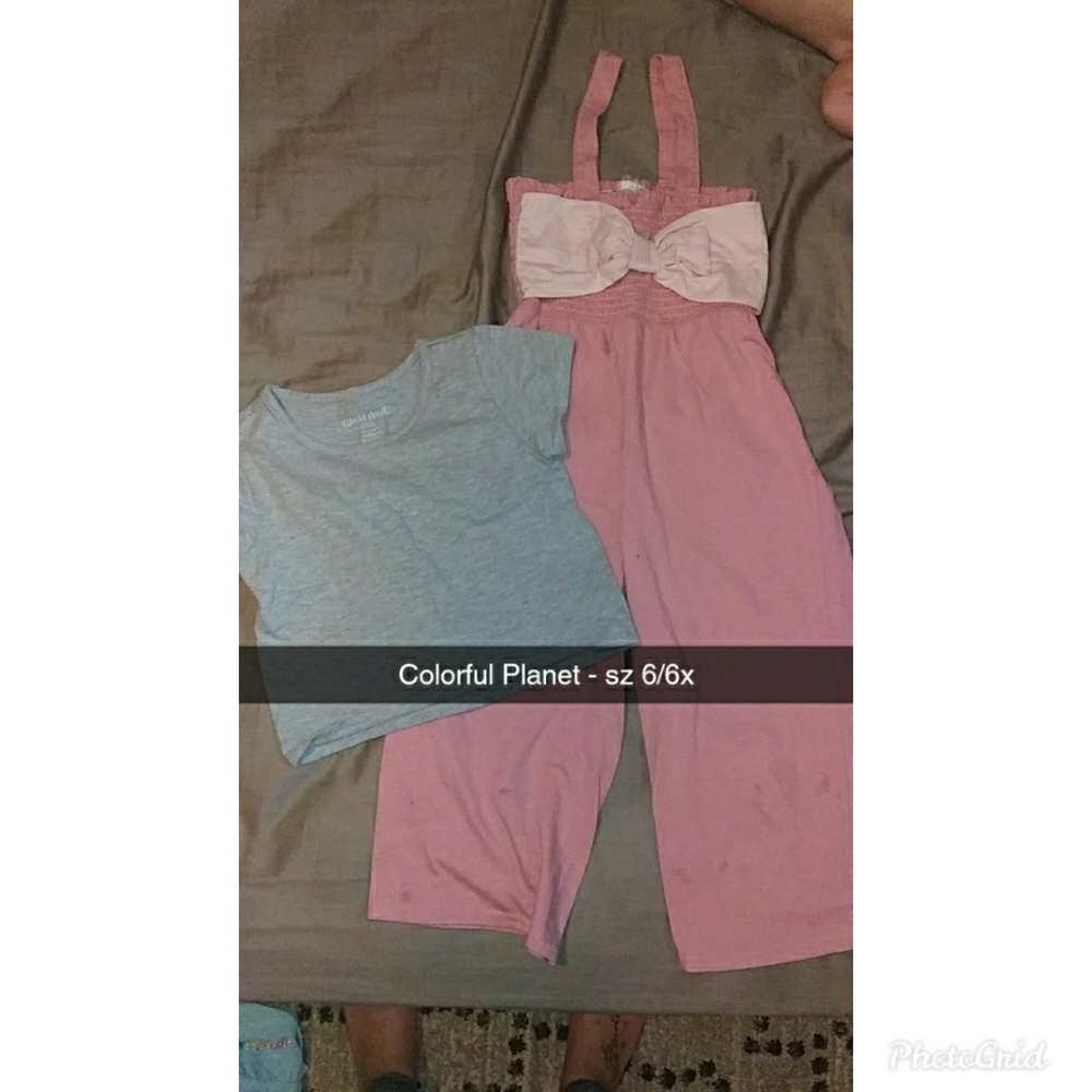 Girls Colorful Planet 2pc outfit